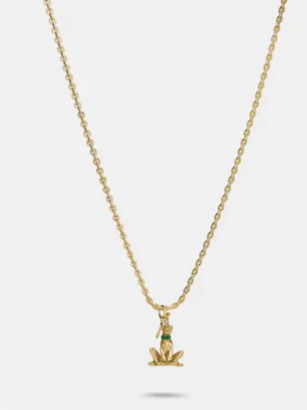 Disney X Coach Pluto Gold Plated And Braided Friendship Bracelet And Necklace